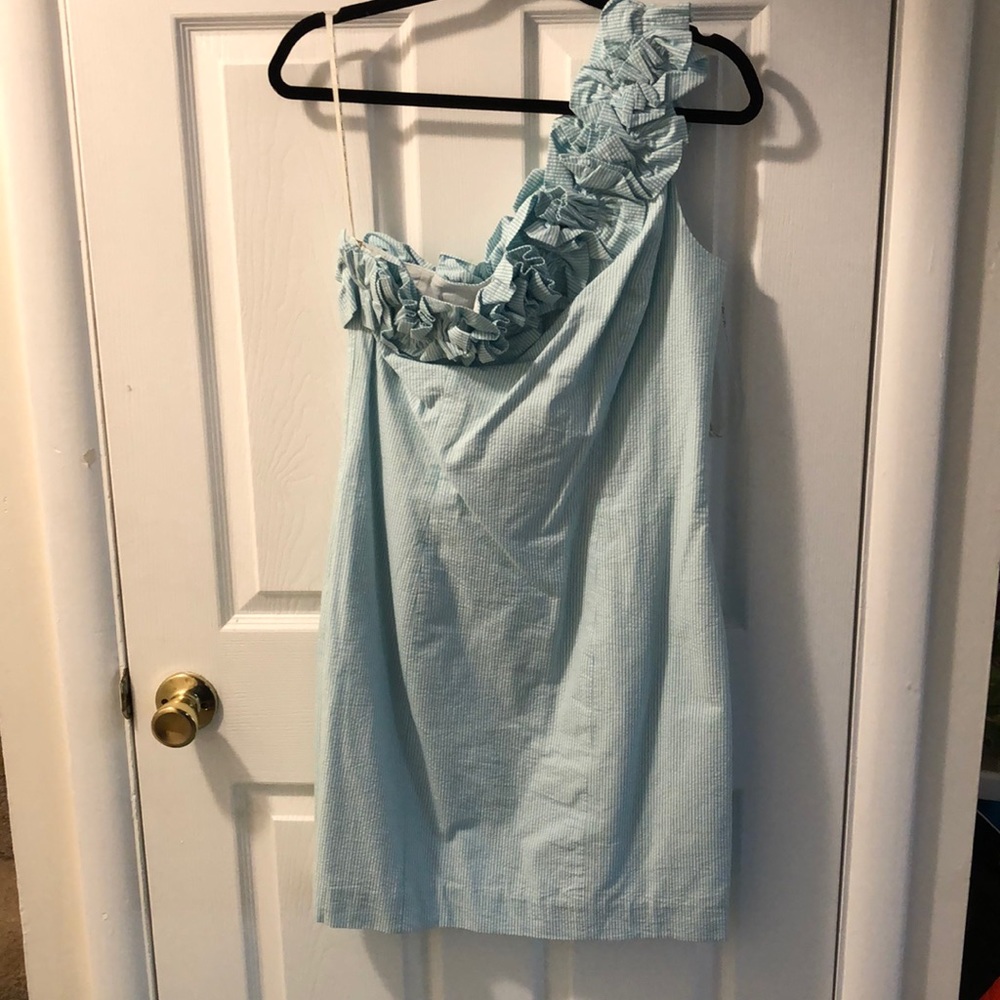 NWT Lilly Pulitzer ruffle one shoulder dress